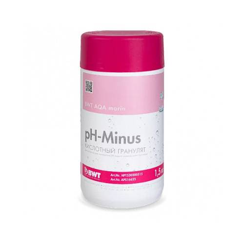 Средство для понижения pH BWT AQA marin pH minus, 1.5 кг