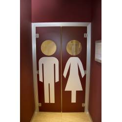 Распашные санитарные двери SOEMA SIPARIO HPL